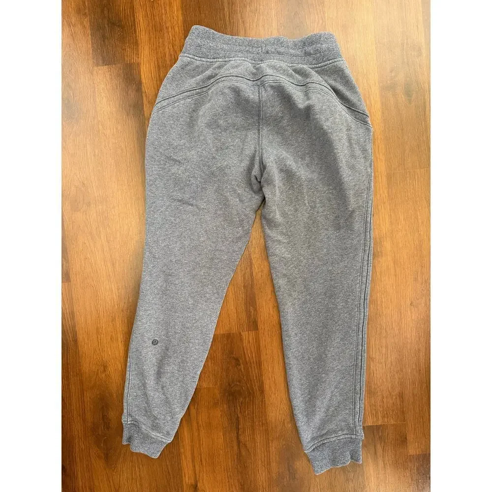 Lululemon Women's Warm Down Jogger II Heathered Navy Sz 4 Athleisure Lounge
